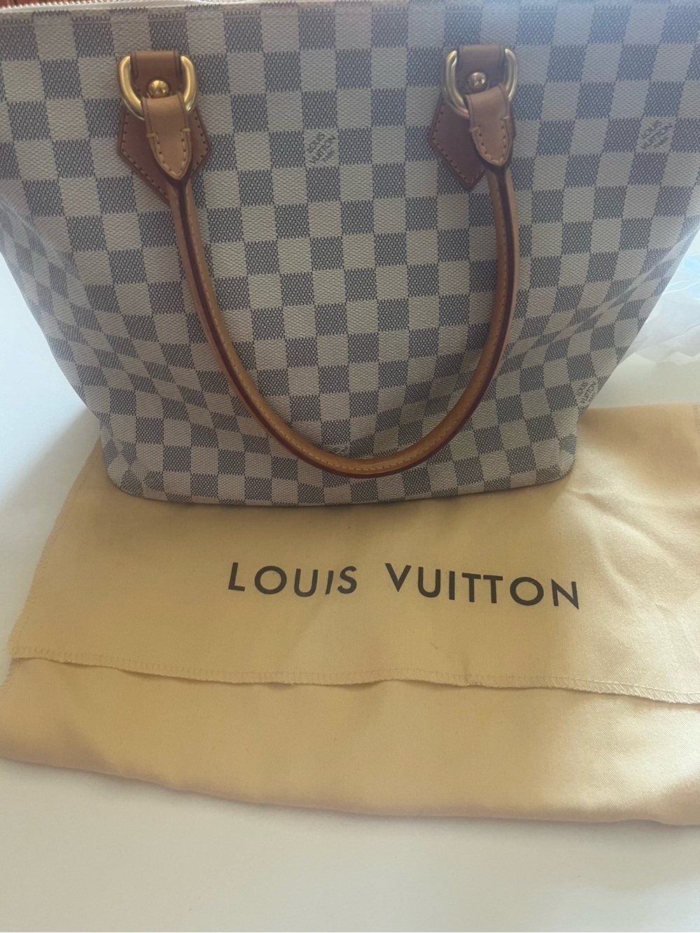 Louis Vuitton Damier Azur Canvas Tote